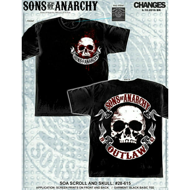 Sons Of Anarchy Anarchy Reaper Back Patch Biker T-Shirt Funny Gift For Men HOT